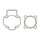 GASKET SET FOR CYLINDER KIT FOR SCOOT TOP PERF CAST IRON FOR PIAGGIO 50 ZIP 2STROKE TYPHOON, LIBERTY 2STROKE/GILERA 50 STALKER, ICE/APRILIA 50 SR AIR 2012> (ORIGINAL HEAD MOUNTING) -