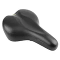 SADDLE- NEWTON FOR URBAN BIKE - BLACK - FLUIDYNAMIC DUAL DENSITY CONFORT 50 MODERATE -ELASTOMER 272x192mm