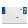 PLASTIC STRIP FOR PVC LICENSE PLATE WITH BUSINESS NAME (MOTORBIKE FORMAT 210X145)-DEPT 57/EUROPE (SOLD PER UNIT)