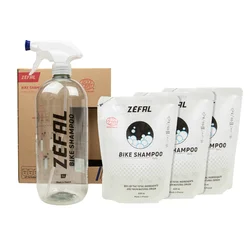 NETTOYANT VELO ZEFAL BIKE SHAMPOO (KIT COMPRENANT 1 PULVERISATEUR ET 3 ECO RECHARGE 1L) LABEL ECOCERT ECODETERGENT