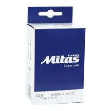 INNER TUBE FOR BICYCLE 12 1/2 x 2 1/4 MITAS STANDART VALVE -BENDED 90° (47/62x203)