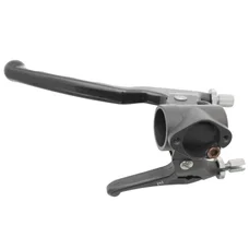 BRAKE HANDLE FOR MOPED PEUGEOT 103 SPX-RCX ALUMINIUM-BLACK-LEFT - WITH CHOKE LEVER  -DOMINO-