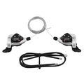 GEAR SHIFTERS SET-FOR MTB - P2R -INDEXED-  RAPID PUSH-PULL 7 SPEED (PAIR)
