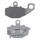 PLAQUETTE DE FREIN NISSIN POUR KAWASAKI 400 ZRX 1994>2001 AV, 600 ZX-6R NINJA 1994>2017 AR, 650 ER-6F/ER-6N 2006>2016 AR, 750 Z 2004>>2007, 1000 Z SX 2011>2018 AR (2P-269NS) (SEMI METAL)
