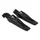 REAR FOOTRESTS FOR YAMAHA 700 MT-07 ALU CNC ANODIZED BLACK - With pattern (PAIR)  -AVOC-