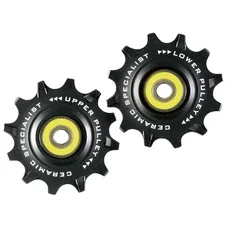 GALET DERAILLEUR VTT TRIPEAK 13-13 DENTS ROULEMENT G5 CERAMIQUE POUR SHIMANO GRX/XT/RD-GRX812/817 / M91xx 11V. NOIR (BLISTER DE 2)
