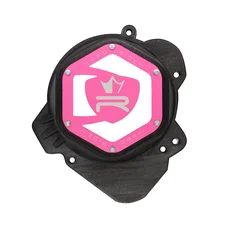 CARTER ALLUMAGE 50 A BOITE KRM PRO RIDE DERBI 50 SENDA 2006>, GPR 2006>/GILERA 50 SMT, RCR NOIR/ROSE (PARTIE ALU REVERSIBLE)