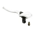 BRAKE MASTER CYLINDER UNIVERSAL (FRONT) ALUMINIUM CNC -  BLACK-SILVER LEFT
