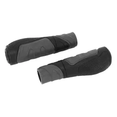 HAND GRIPS FOR URBAN BIKE/TREKKING- MARWI DUAL COMPOUND - BLACK/GREY  Long128mm Cuttable to 85mm (PAIR)