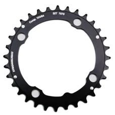 PLATEAU VTT 4BRA D.104 STRONGLIGHT TRIPLE 32DTS MILIEU NOIR ALU - EPAISSEUR 4mm 8/9V.
