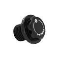 BOUCHON D'HUILE 50 A BOITE KRM PRO RIDE POUR MINARELLI 50 AM6/BETA 50 RR/RIEJU 50 MRT/SHERCO 50 SM-R, SE-R ALU CNC NOIR