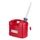 JERRYCAN/BIDON ESSENCE/CARBURANT PRESSOL EN POLYETHYLENE ROUGE AVEC BEC FLEXIBLE 10L