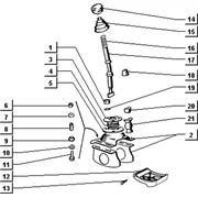 Selecteur changement de vitesses (volant)
