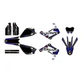 KIT DECO AUTOCOLLANT/STICKER 50 A BOITE KRM PRO RIDE POUR RIEJU 50 MRT 2009>2021 NOIR/BLEU (COMPLET)