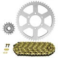 KIT CHAINE ADAPTABLE SUZUKI 125 DR S 1985>1994  428  16x53  (DIAM COURONNE 64/84/8.5)  (DEMULTIPLICATION ORIGINE)  -AFAM-
