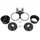 SPEEDOMETER HOLDER FOR MOPED - BLACK WITH SWITCH (Ø 60mm)  -SELECTION P2R-