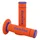 REVETEMENT POIGNEE DOMINO MOTO OFF ROAD A190 ORANGE/BLEU CLOSED END 120-123mm (PAIRE)