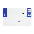 BANDE PLAQUE MOTO 210x130 POUR PVC VIERGE DEP. 44/EURO (VENDU A L'UNITE)