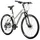 VELO MUSCULAIRE VTC 28 LEADER FOX TOSCANA FEMME ARGENT MAT 9V CADRE 16,5 POUCES (TAILLE ADULTE 160 à 168 cm)