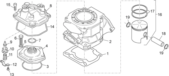 Cylindre - cul - piston