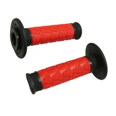 GRIP-PROGRIP OFF ROAD 783 DUAL DENSITY BASE COLOR BLACK/RED 115mm (PAIR) (CROSS/MX)