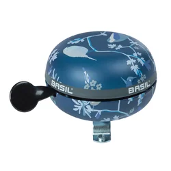 SONNETTE TIMBRE BASIL WANDERLUST BLEU INDIGO DIAM 80mm (VENDU A L'UNITE) FIXATION 22,2/25,4mm