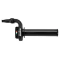 THROTTLE HANDLE FOR MOTORBIKE - ROAD DOMINO KRR 03  - SHORT STROKE - 4 Stroke - BLACK (DOUBLE CABLES).