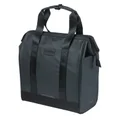 SINGLE BAG FOR BICYCLE-REAR- BASIL GRAND TARPAULIN SHOPPER-SIDE BAG LEFT/RIGHT - BLACK WATERPROOF 23Lt (34x19x35cm)