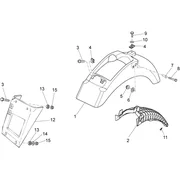 Carrosserie arriére I- Garde-boue