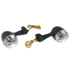 CLIGNOTANT SCOOT ADAPTABLE MBK 50 NITRO/YAMAHA 50 AEROX/DERBI 50 SENDA AR/BETA 50 RR AR TRANSPARENT/NOIR AMPOULE MIROIR ECLAIRANT ORANGE (PAIRE)  -REPLAY-