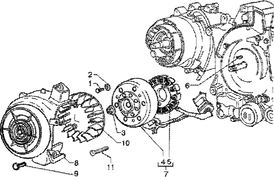 Volant magnetique