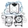 JOINT MOTEUR MAXISCOOTER ADAPTABLE HONDA 300 SH ABS 2007>2014, 300 FORZA IE 2013>2022 (POCHETTE COMPLETE)  -ARTEIN-