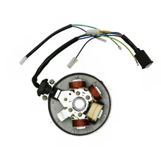 IGNITION STATOR FOR MOPED PEUGEOT 103 ELECTRONIC  6V WITH SENSOR (WITH PLATE)-P2R-