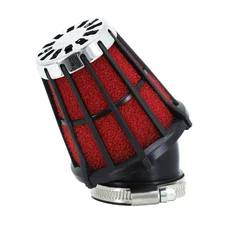 FILTRE A AIR MALOSSI E5 INCLINE 30° POUR PHF 30-36 / PWK NOIR MOUSSE ROUGE D.48mm