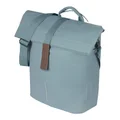 SACOCHE ARRIERE VELO LATERALE SAC BANDOULIERE BASIL CITY SHOPPER BLEU GRAPHITE DROIT/GAUCHE 14/16L FIXATION MIK STUDS POUR PORTE BAGAGE