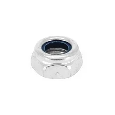 HEX NUT -  NYLSTOP TYPE  M6 GALVANIZED STEEL (SOLD PER 10). -SELECTION P2R-