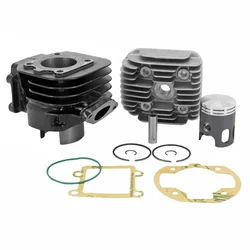 COMPLETE CYLINDER KIT FOR SCOOT TOP PERFORMANCES CAST IRON FOR MBK 50 BOOSTER, STUNT/YAMAMA 50 BWS, SLIDER (BLACK TROPHY)