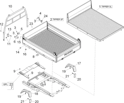 Benne ouverte - (Tipper)