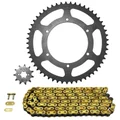 KIT CHAINE ADAPTABLE DERBI 50 GPR RACING 2008>2009, 50 GPR 2006>2009  420  11x53  (DIAM COURONNE 108/123/6.5)  (DEMULTIPLICATION ORIGINE)  -AFAM-