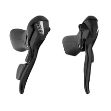 LEVIER/MANETTE ROUTE PATIN SUNRACE  8V. DOUBLE ALU NOIR COMPATIBLE SHIMANO (PAIRE)