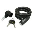 ANTITHEFT FOR BICYCLE - KEY COILED CABLE P2R Ø  8mm L 1,50M (with bracket)