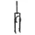 FOURCHE VTT 26 " VENTURA A SUSPENSION ACIER RESSORT/ELASTOMERE POUR V/BRAKE ET DISQUE NOIR DEB. 80mm PIVOT (220/85mm) FILETE 1"1/8-25,4 INTERIEUR