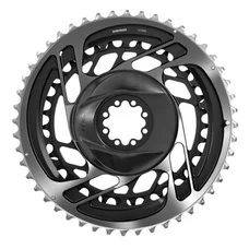 PLATEAU ROUTE DIRECT MOUNT POUR SRAM ORIGINE 48/35DTS INTERIEUR+EXTERIEUR RED 2x12V. ALU NOIR