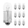 LIGHT BULB 12V  4W STANDART T9 FOOT BA9S - CLEAR (TURN LIGHT) (SOLD PER 10)  -SELECTION P2R-