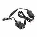 USB CHARGING SOCKET WITH SWITCH + ON HANDLEBAR OR MIRROR LEG (5V 2,1A / 5V 1A)