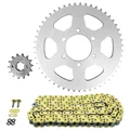 CHAIN AND SPROCKET KIT FOR YAMAHA 125 TW 2002>2006  428  14x51  (REAR SPROCKET Ø 62/80/8.5)  (OEM SPECIFICATIONS)  -AFAM-