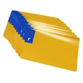PLASTIC STRIP FOR TOP'PLAQ LICENSE PLATE (YELLOW-MOTORBIKE FORMAT 210X145)CUSTOMISED+EUROPE - (SET OF 10)