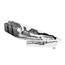 DECAL-  "PIAGGIO GENUINE PART" 50 TYPHOON 2018> FOR WHITE 544 or JAUNE 979/A VERSION  -2H002555000A2-