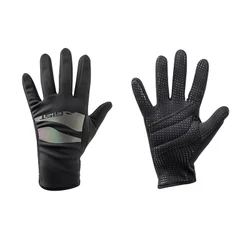 ADULT WINTER CYCLING GLOVE- LONG GIST CONFORT-WATERPROOF INSERT- SUPER ROUBAIX BLACK XL (PAIR) -5495