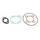 GASKET SET FOR CYLINDER KIT FOR SCOOT MBK 50 NITRO/YAMAHA 50 AEROX/APRILIA 50 SR L.C./MALAGUTI 50 F12 L.C. (GASKET KIT)  -SELECTION P2R-